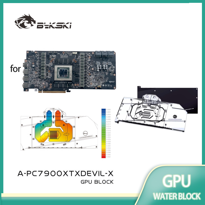 Rx 7900 Xtx 24Gb - Bykski A-PC7900XTXDEVIL-X GPU ウォーターブロック PowerColor Red