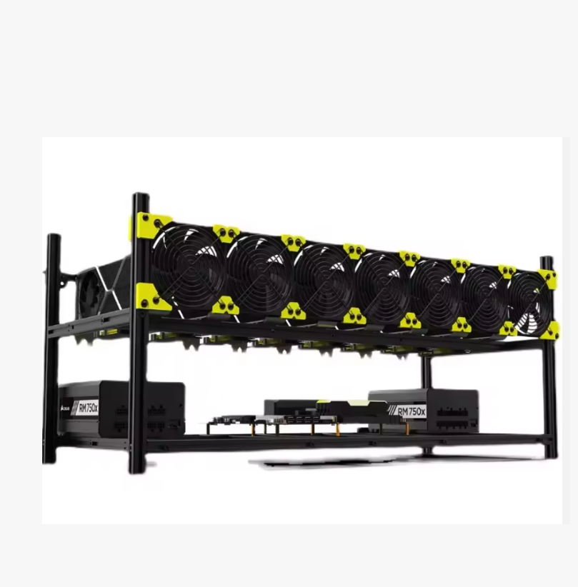 Gpu Mining Rig Frame 8 Gpu - VEDDHA アルミニウム製スタッカブルオープンエアコンピュータータワー 8GPUフレームラックケース V4C 8-12BAY 8/12GPUリグラック