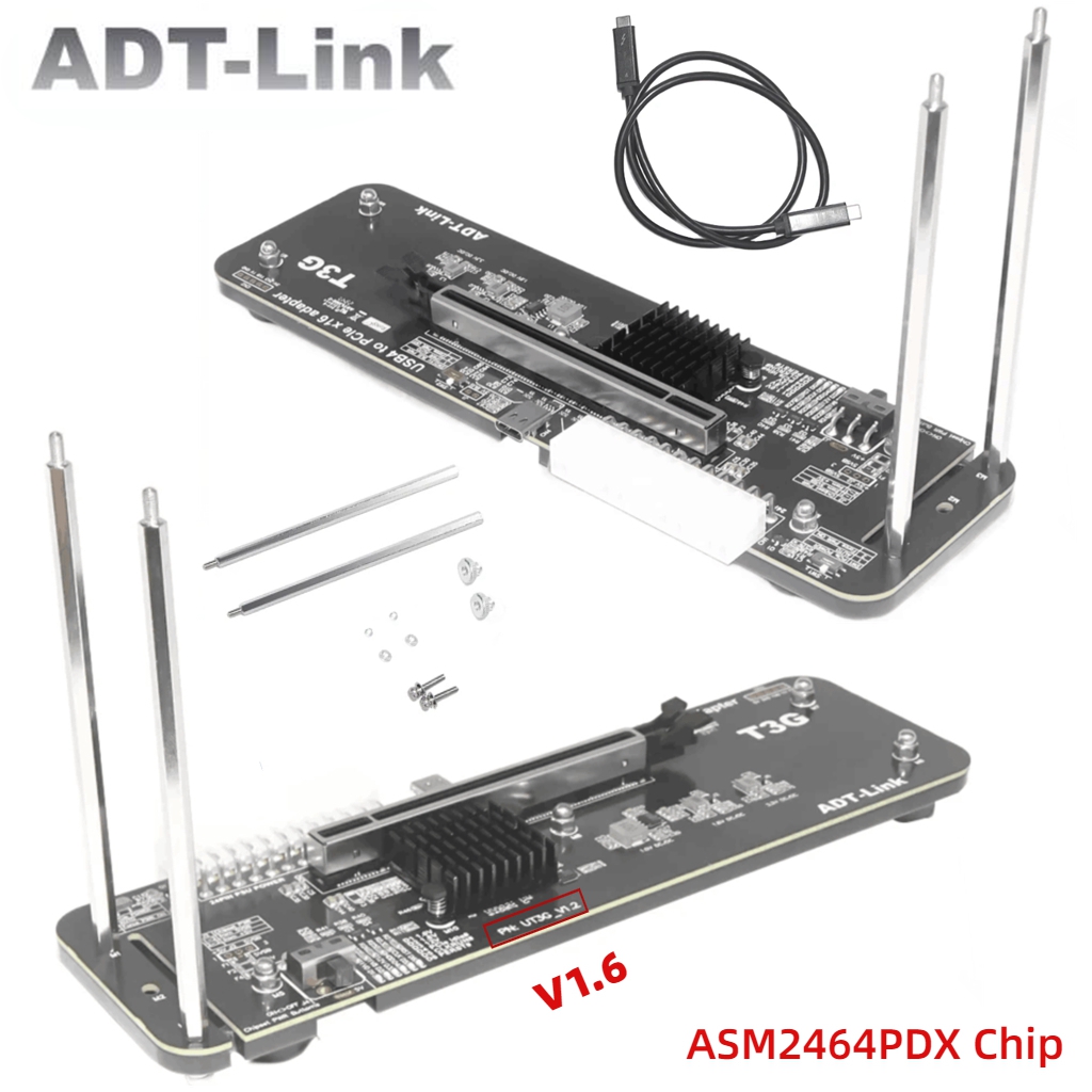 Gpu External Dock Egpu Thunderbolt 4 - ADT UT3G NUC ITX STXノートPC用グラフィックカード外付けGPUドック USB