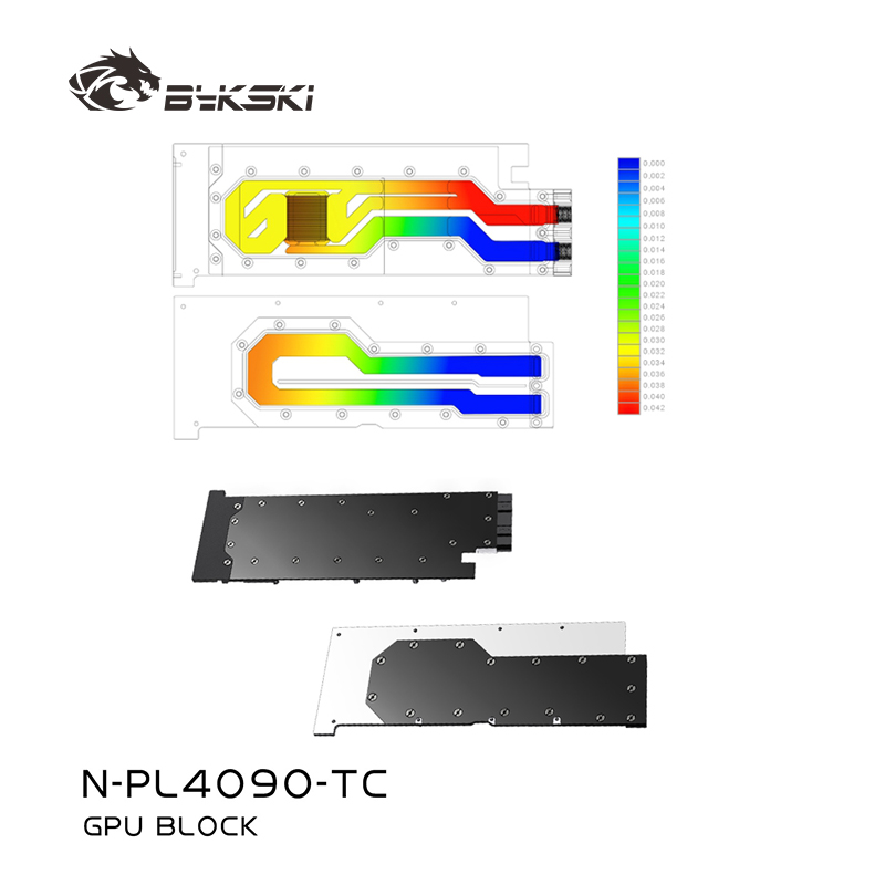 Rtx 4090 Water Block - Bykski N-PL4090-TC GPU アクティブ バックプレート ブロックは、Peladn
