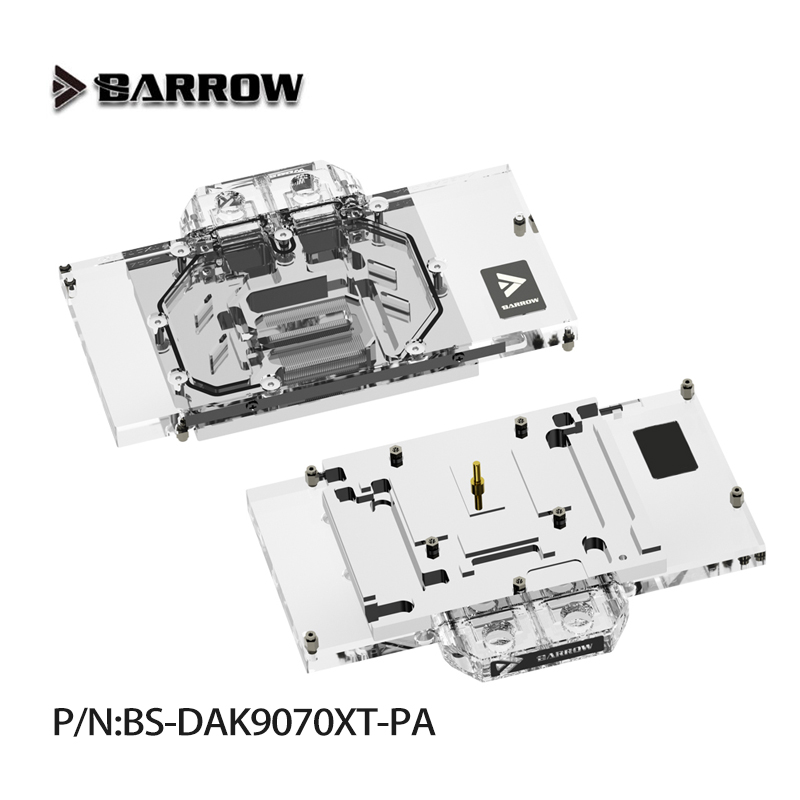 Rx 9070 16Gb - Barrow BS-DAK9070XT-PA GPUウォーターブロック PowerColor Hellhound Spectral