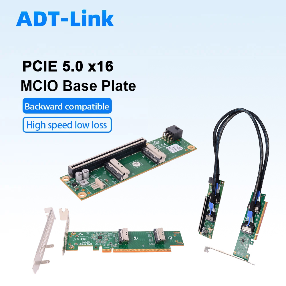 Pcie 5.0 Gpu Riser Cable - ADT-Link PCIe 5.0 X16 - MCIO