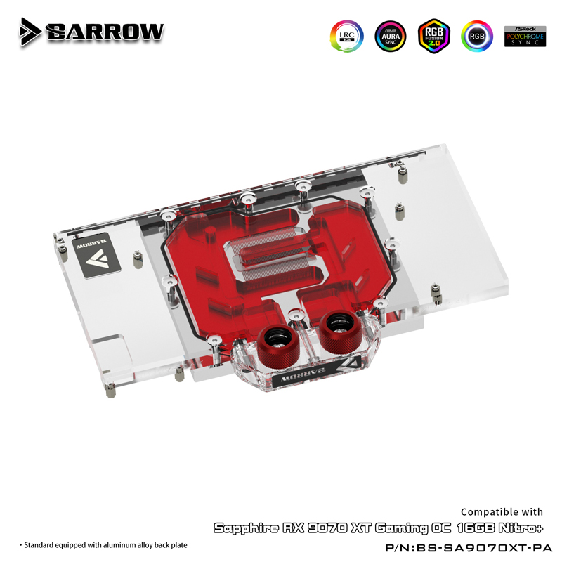 Rx 9070 16Gb - GPU ウォーターブロック SAPPHIRE RX 9070 XT