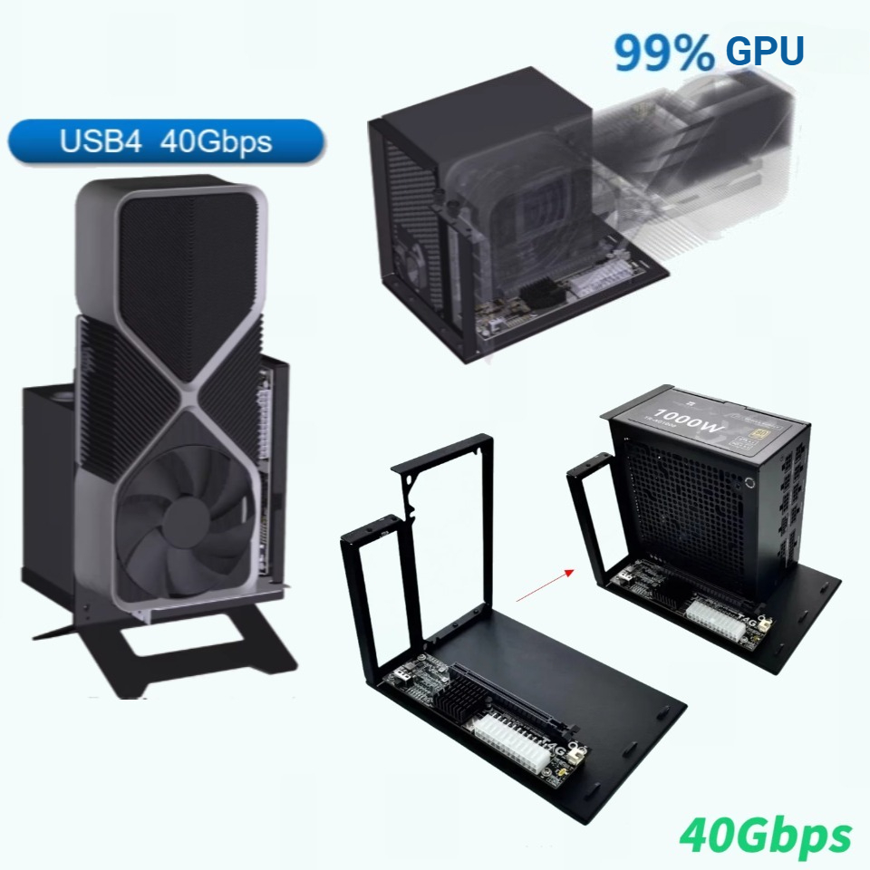 Gpu External Dock Egpu Thunderbolt 4 - UT4G外付けeGPUアダプター USB4ブラケット Thunderbolt-4/3 TB3/TB4 - PCIe