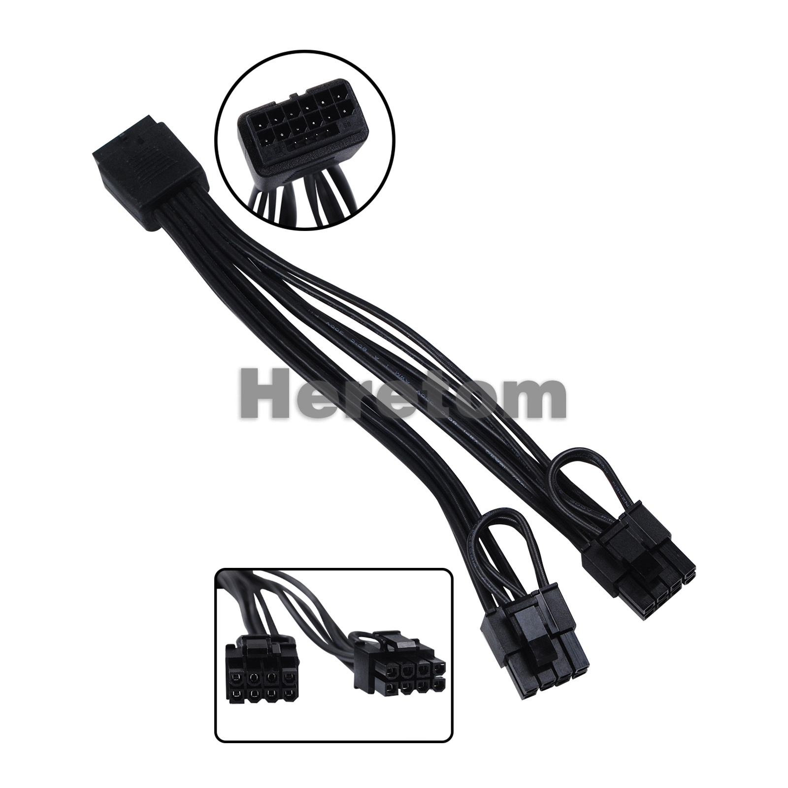 Dual 8Pin To 16Pin 12Vhpwr Cable - Heretom 新しい 16Pin(12+4) 12VHPWR メス -