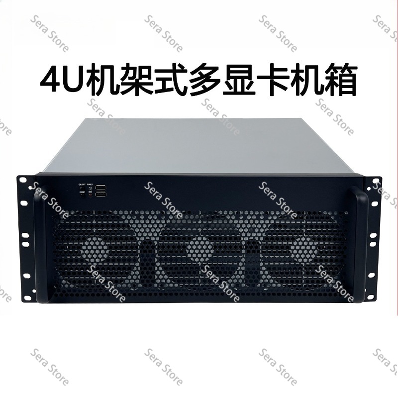 Server Gpu Chassis 4U - 4Uマルチグラフィックカードシャーシ 6/8グラフィックカード IDCルームラックサーバー GPU 産業用制御コンピューター 強力ファン