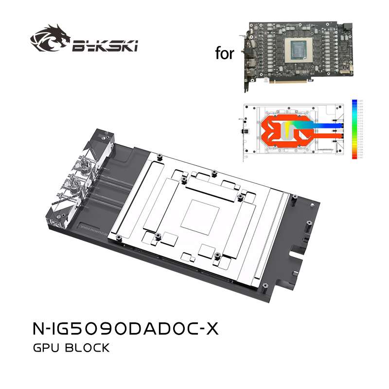 Bykski N-IG5090DADOC-X GPU ブロッ - Rtx 5090 32Gb のレビューと価格