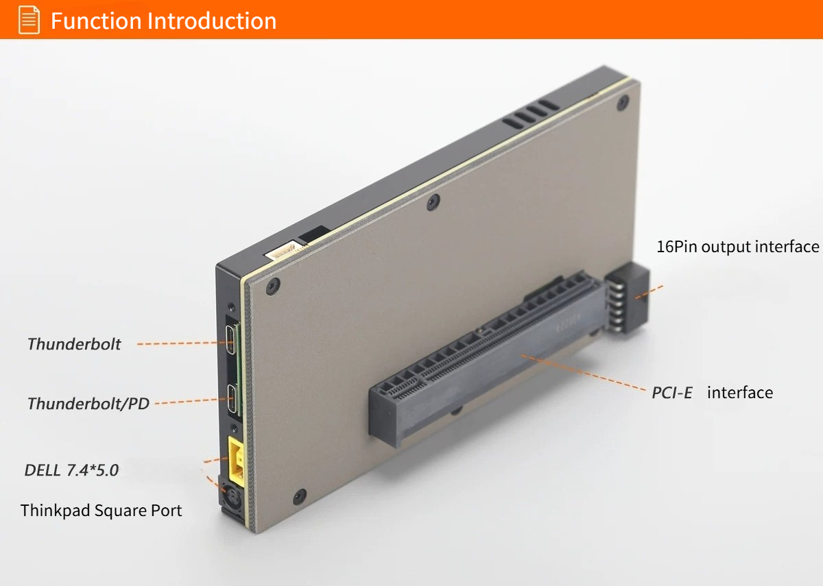 TH5P4GaN ノートパソコン用Thunderbolt 5 - Gpu External Dock Egpu Thunderbolt 4 のレビューと価格