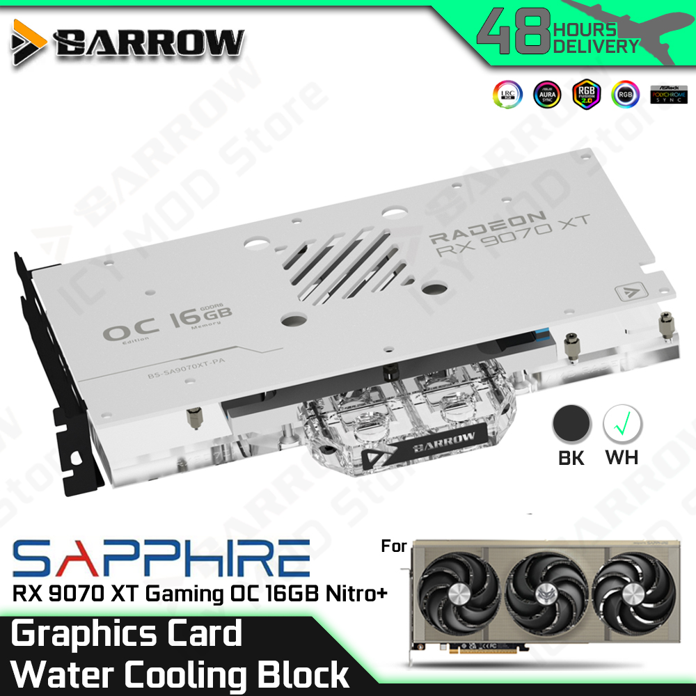 バロー グラフィックスカード 水冷ブロック SAPPHIRE - Rx 9070 16Gb のレビューと価格