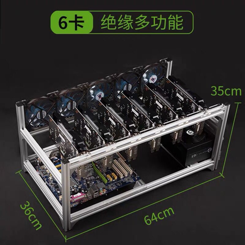 6 8 12 19 GPU マイナーマイニングリグアルミスタ - Gpu Mining Rig Frame 8 Gpu のレビューと価格