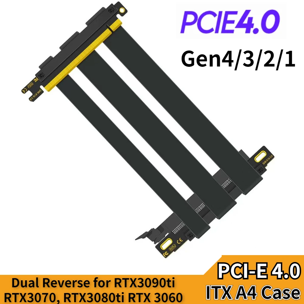 新品 PCI Express 4.0 16X デュアルリバー - Itx Gpu Riser Pcie 4.0 16X のレビューと価格