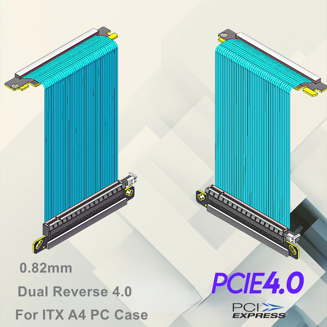 デュアルリバースPCIe 4.0ライザーケーブル 垂直GPU - Itx Gpu Riser Pcie 4.0 16X のレビューと価格