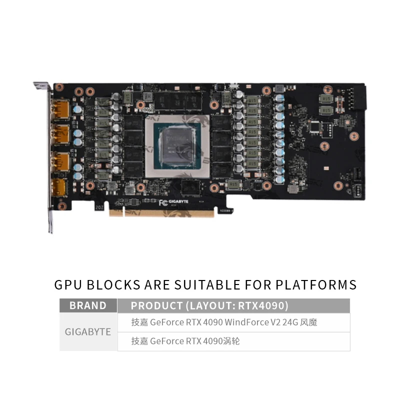 Bykski N-GV4090WF-X-V2 GPU ブロッ - Rtx 4090 Water Block のレビューと価格